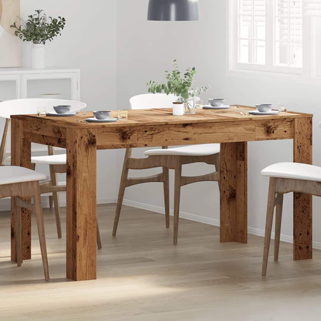 Blagovaonski stol staro drvo 140x74,5x76 cm konstruirano drvo