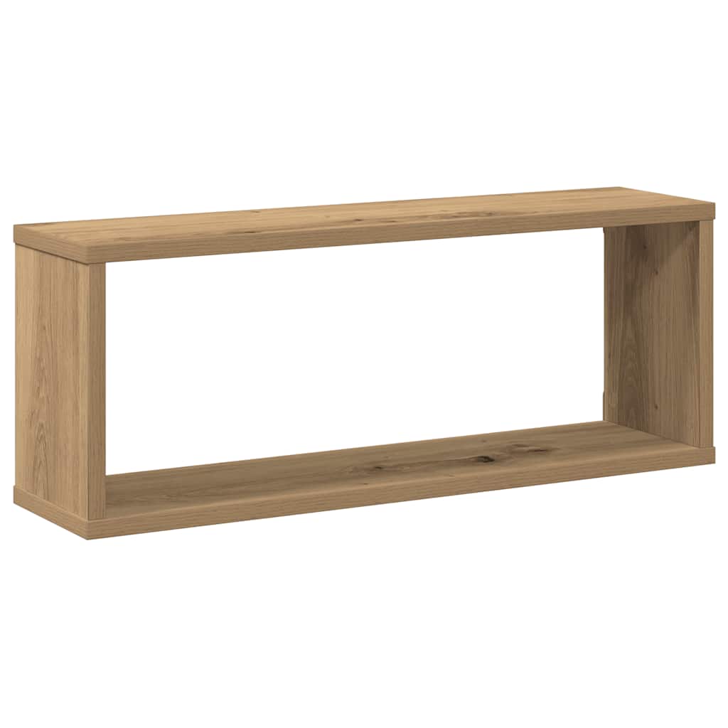Zidne kockaste police 6 kom Artisan hrast 60x15x23 cm
