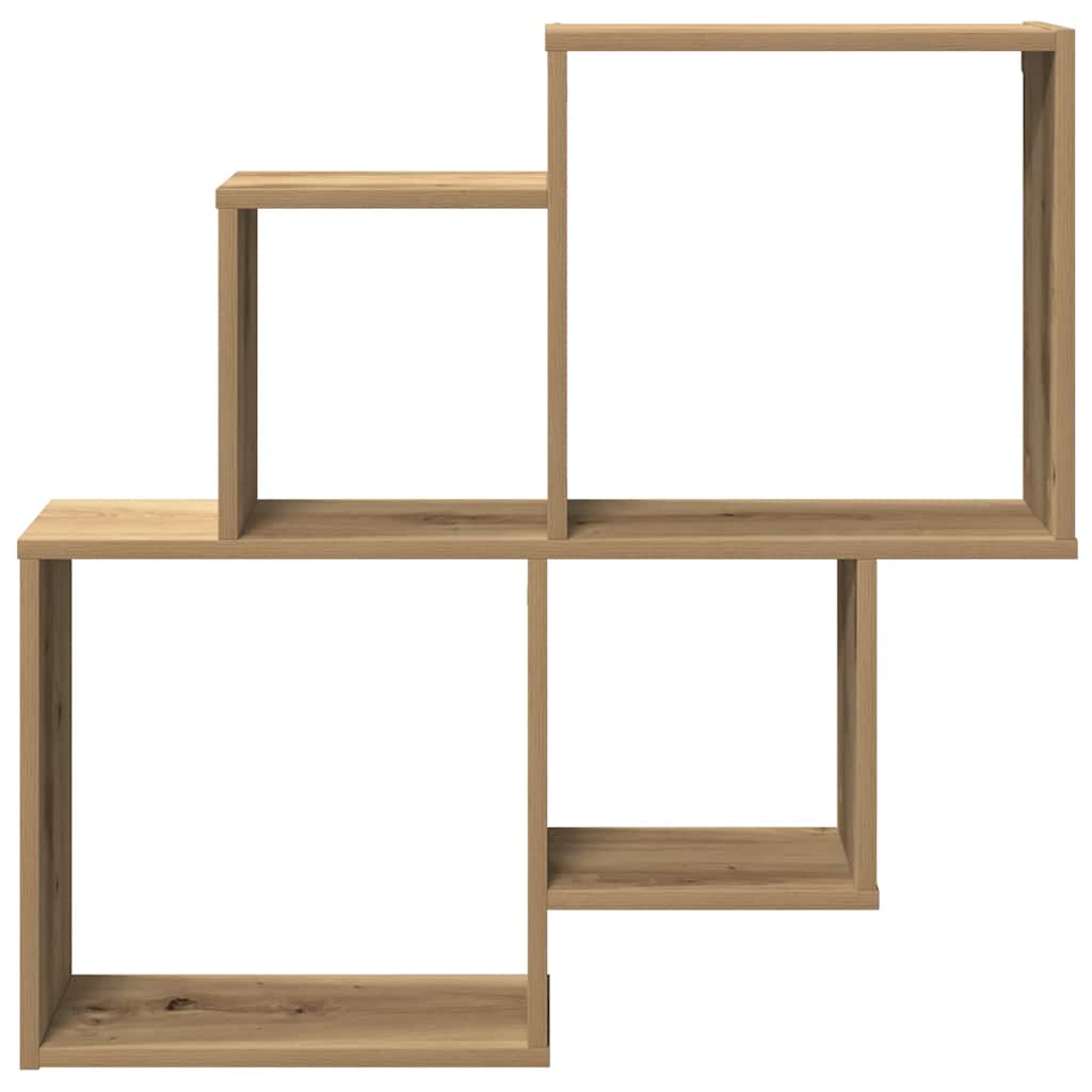 Zidna polica Artisan hrast 80x15x78,5 cm izrađeno drvo