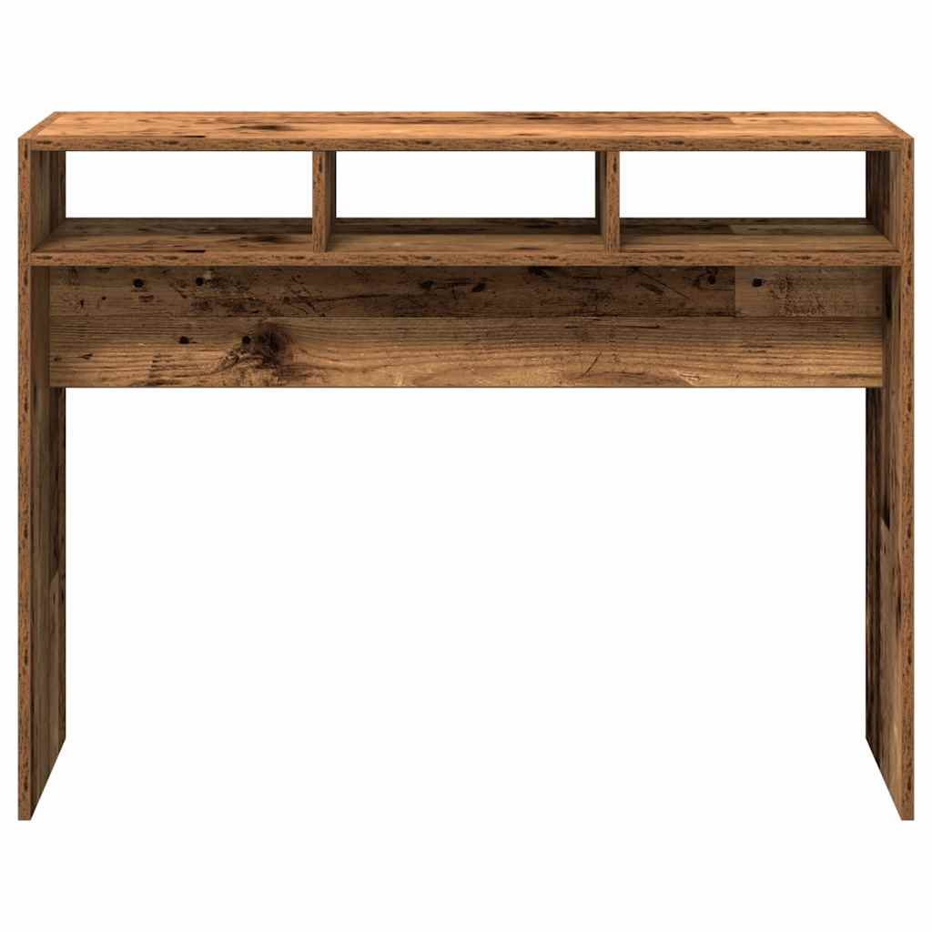 konzolni stol staro drvo 105x30x80 cm konstruirano drvo