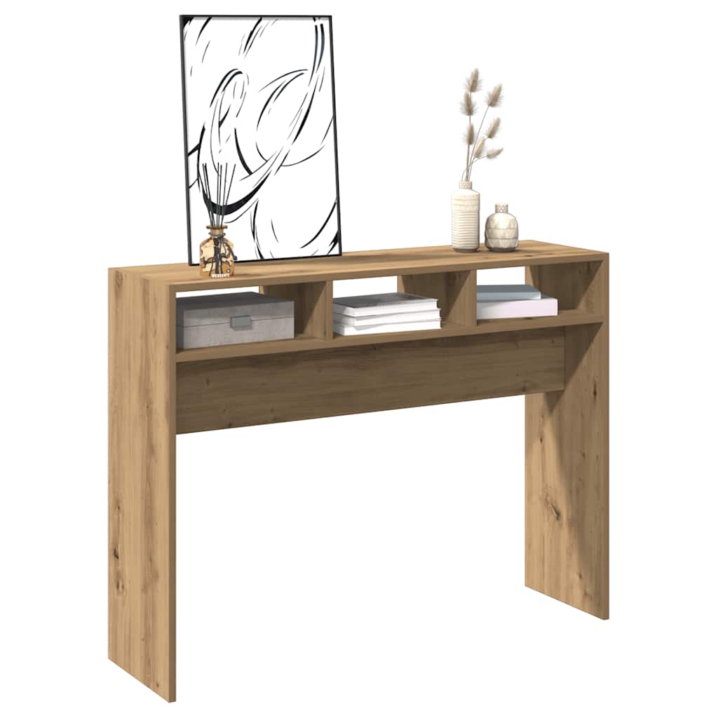 Konzolni stol Artisan hrast 105x30x80 cm izrađeno drvo