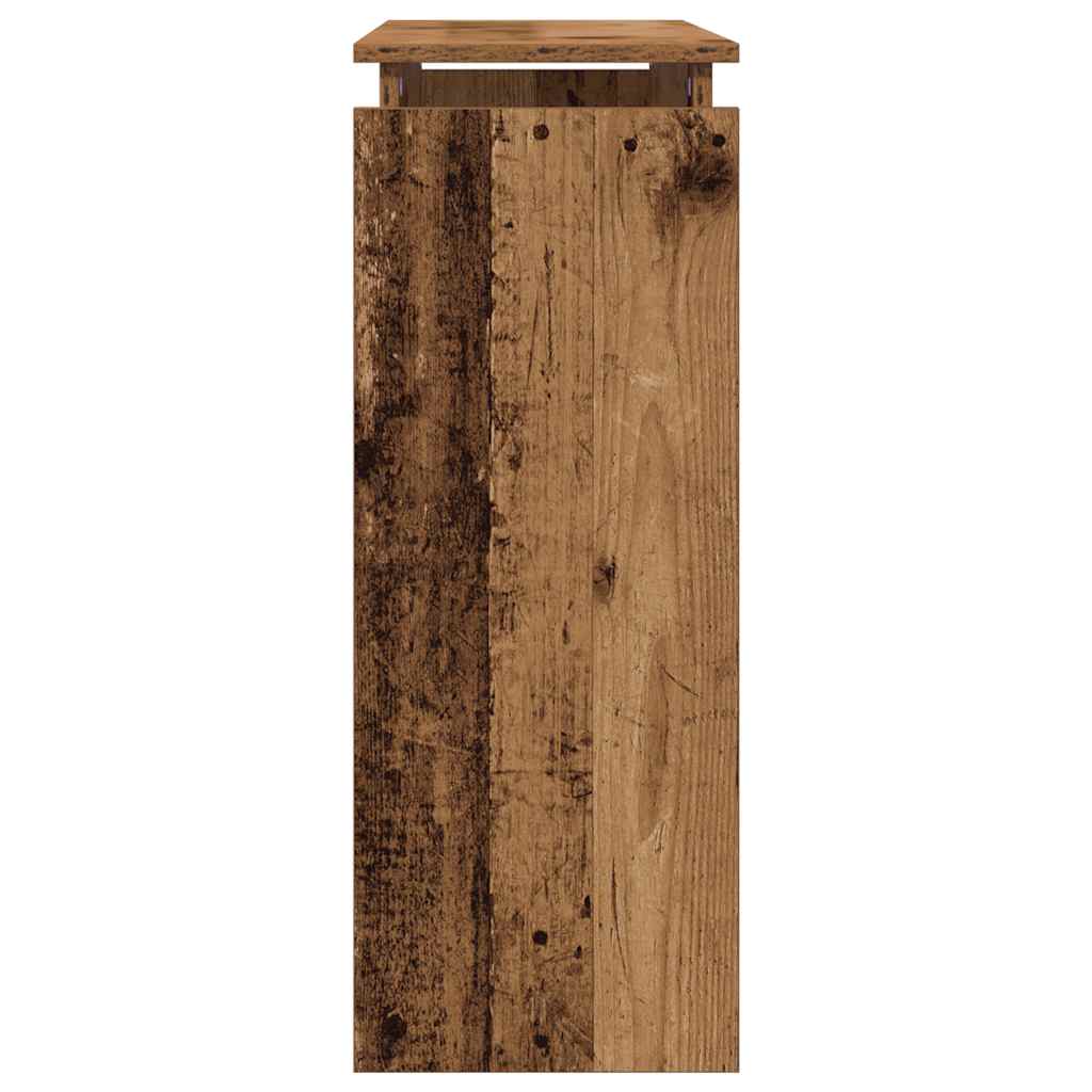 Konzolni stol Staro drvo 80x30x80 cm Konstruirano drvo