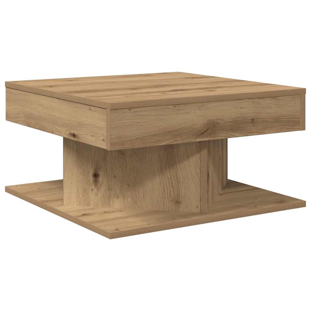 Stol za kavu Artisan hrast 55x55x30 cm izrađeno drvo