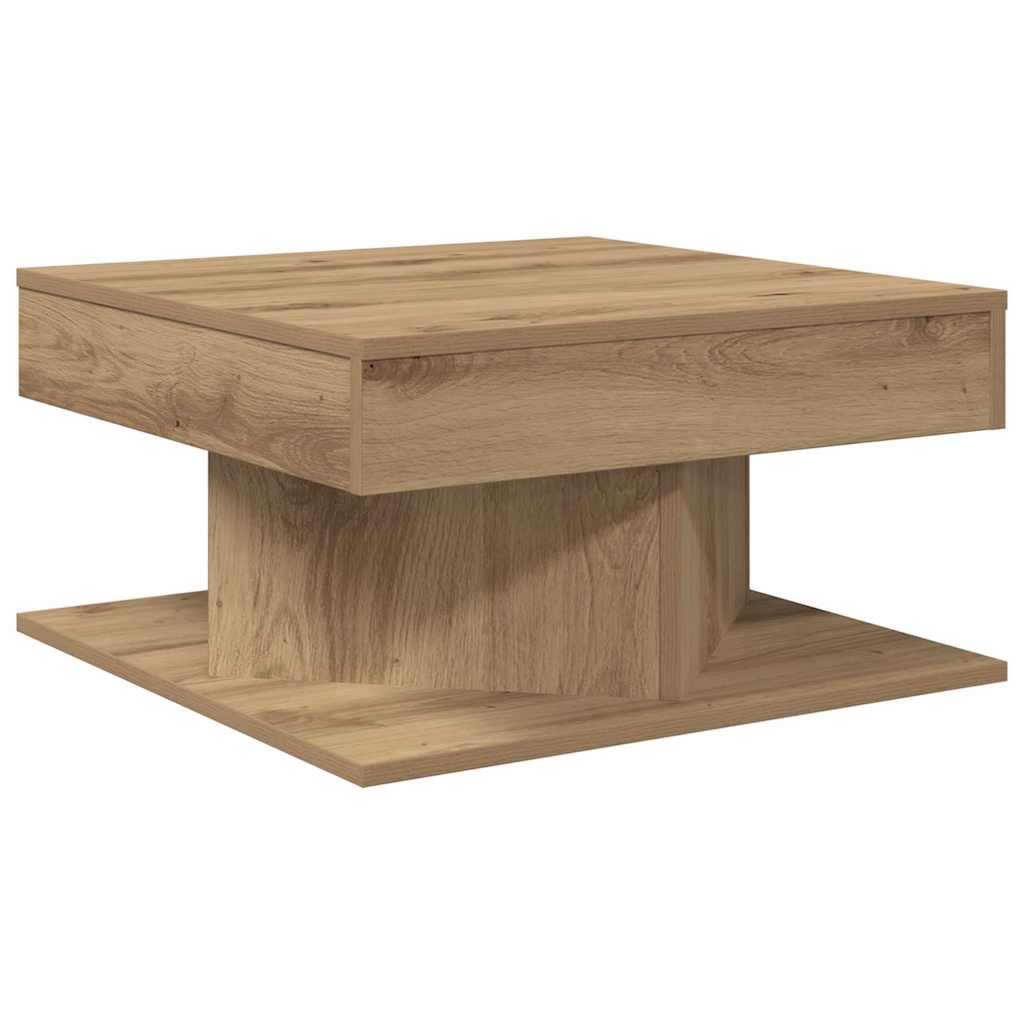 Stol za kavu Artisan hrast 55x55x30 cm izrađeno drvo