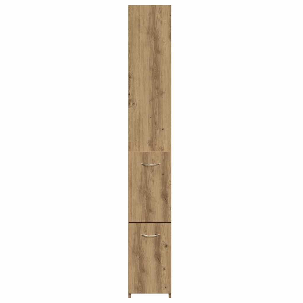 Kupaonski ormarić Artisan hrast 25x25x170 cm izrađeno drvo