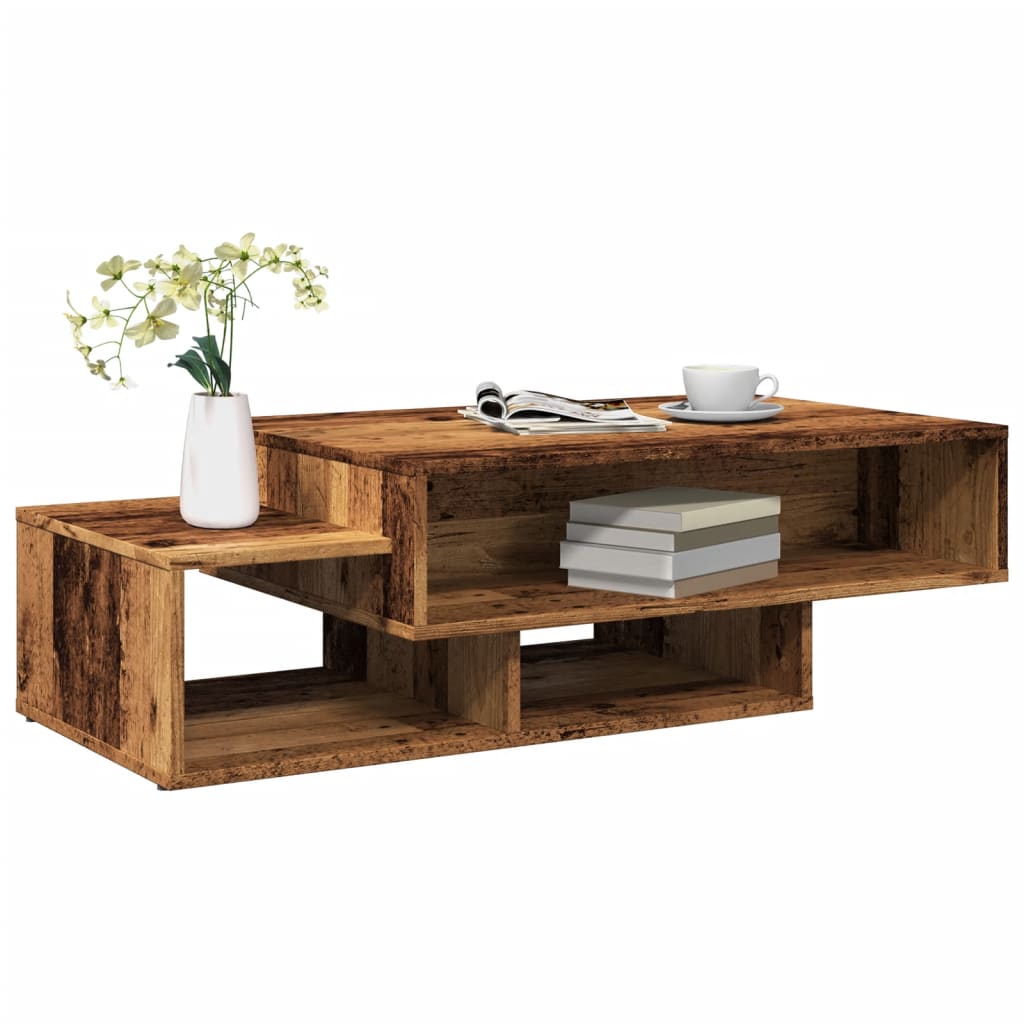 Stolić za kavu boja betona 105 x 55 x 32 cm konstruirano drvo