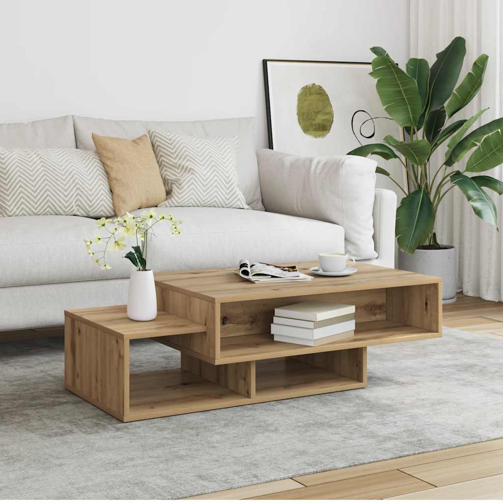 Stolić za kavu boja betona 105 x 55 x 32 cm konstruirano drvo