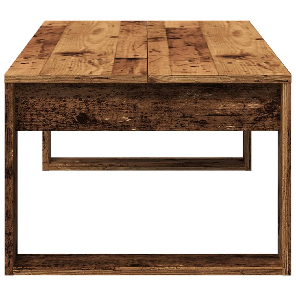Stolić za kavu boja starog drva 102x50x35 cm konstruirano drvo