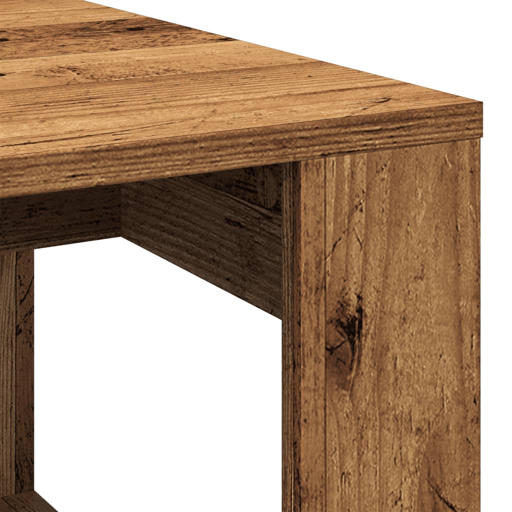 Stolić za kavu boja starog drva 102x50x35 cm konstruirano drvo