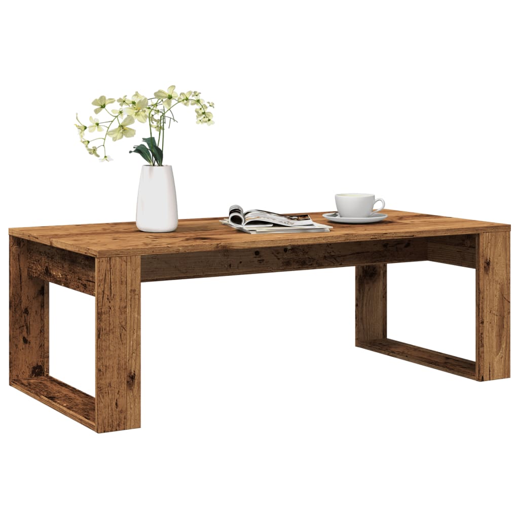 Stolić za kavu boja starog drva 102x50x35 cm konstruirano drvo