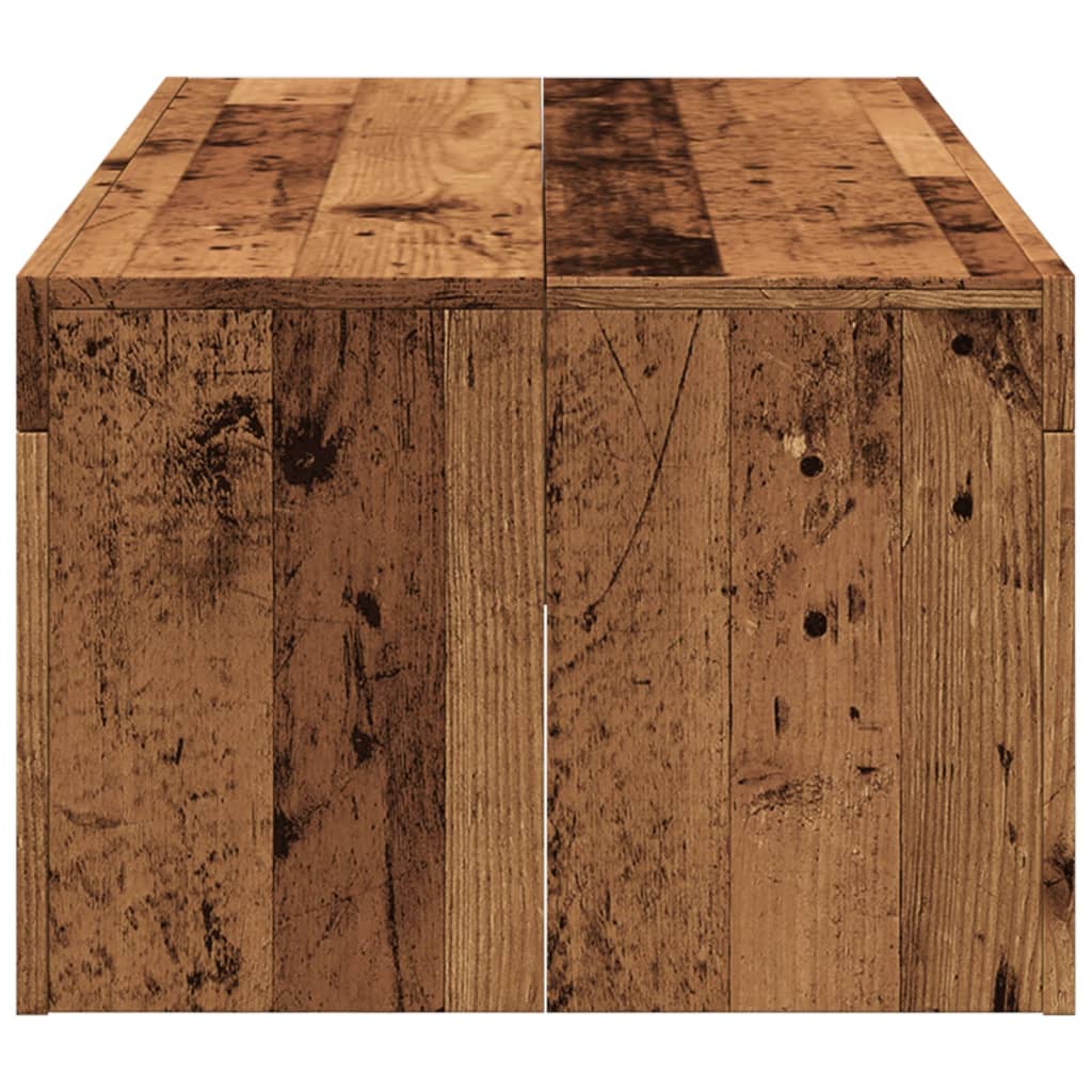 Stolić za kavu boja starog drva 102x50x35 cm konstruirano drvo