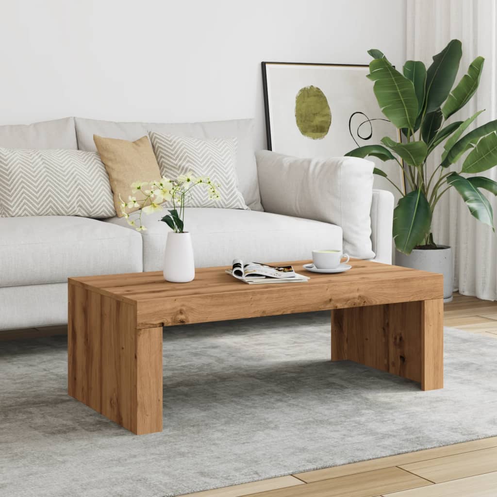 Stolić za kavu boja hrasta 102 x 50 x 35 cm konstruirano drvo