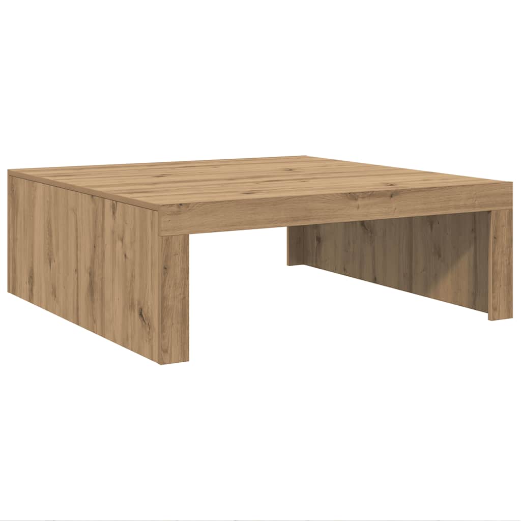 Stolić za kavu boja hrasta 100 x 100 x 35 cm konstruirano drvo