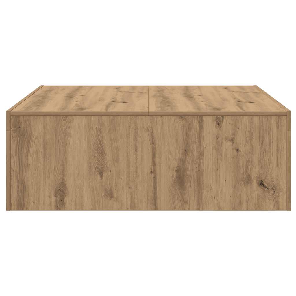 Stolić za kavu boja hrasta 100 x 100 x 35 cm konstruirano drvo