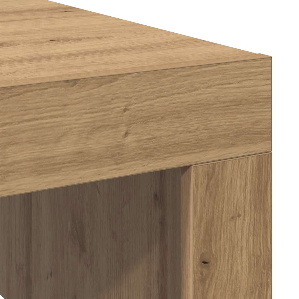 Stolić za kavu boja hrasta 100 x 100 x 35 cm konstruirano drvo