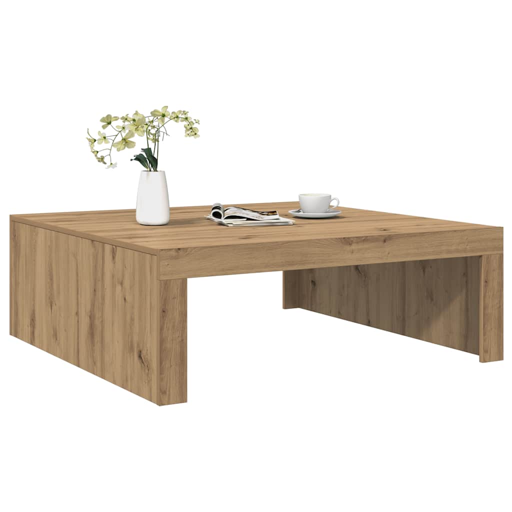 Stolić za kavu boja hrasta 100 x 100 x 35 cm konstruirano drvo