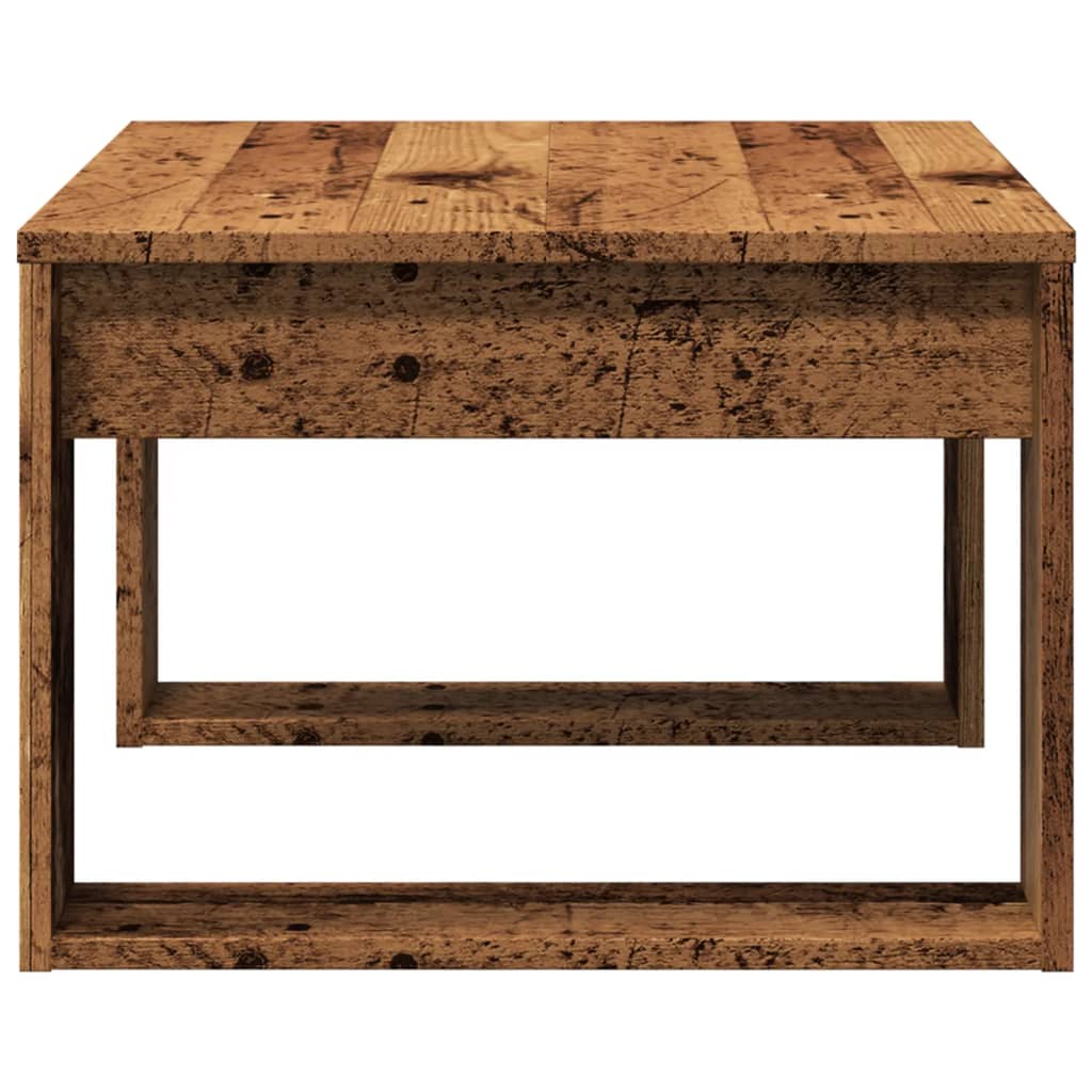 Bočni stolić boja starog drva 50 x 50 x 35 cm konstruirano drvo