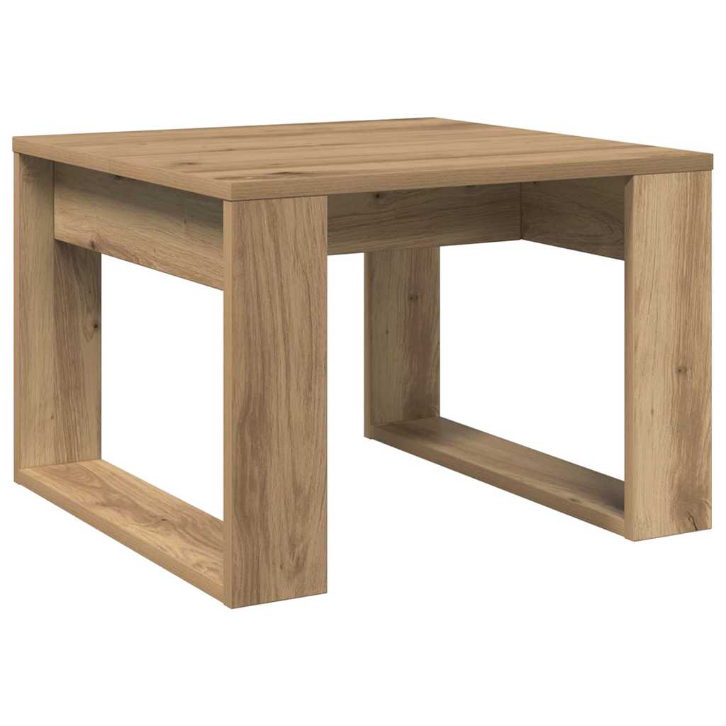 Bočni stolić boja hrasta artisan 50x50x35 cm konstruirano drvo