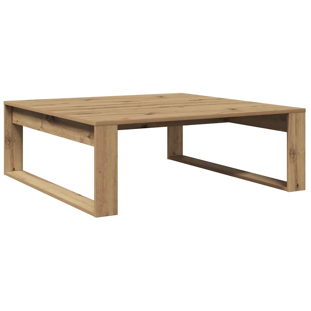 Stolić za kavu boja hrasta 100 x 100 x 35 cm konstruirano drvo
