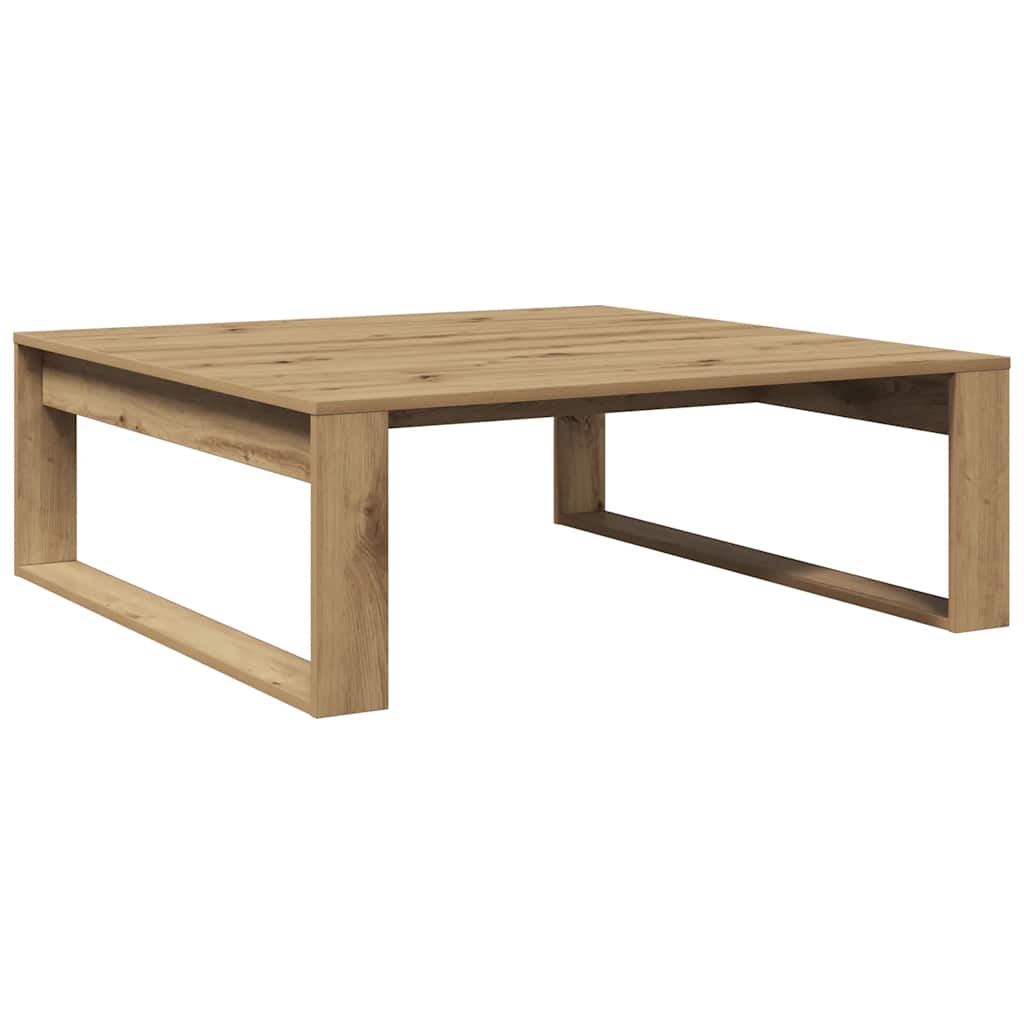 Stolić za kavu boja hrasta 100 x 100 x 35 cm konstruirano drvo