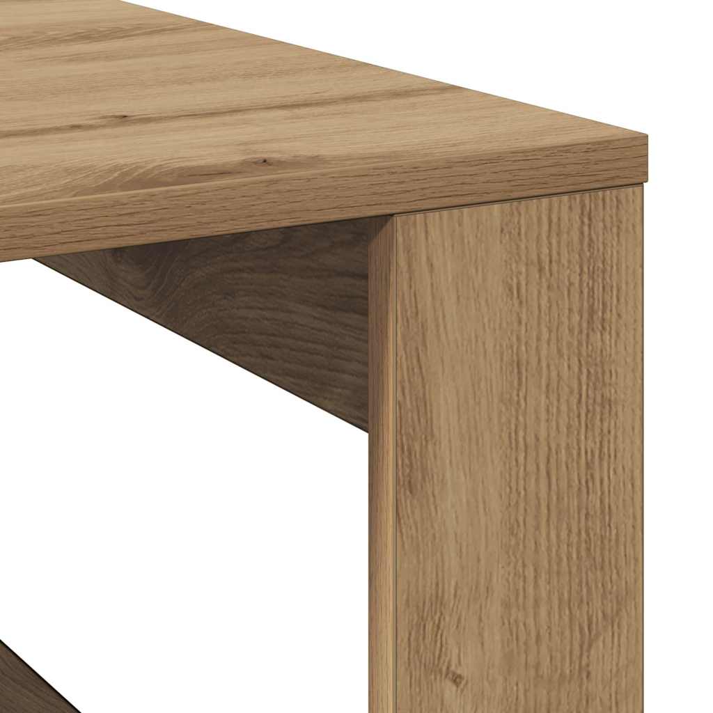 Stolić za kavu boja hrasta 100 x 100 x 35 cm konstruirano drvo