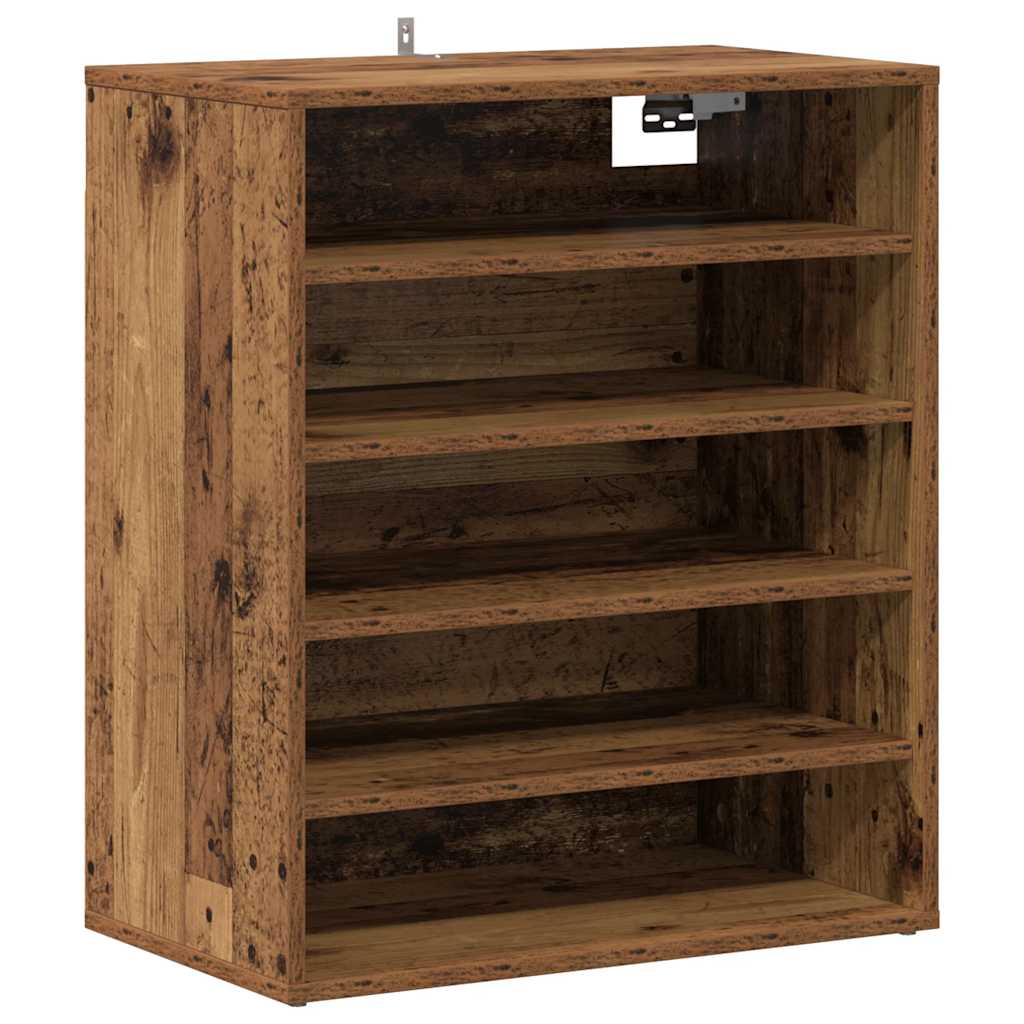 Ormarić za cipele staro drvo 60x35x70 cm konstruirano drvo