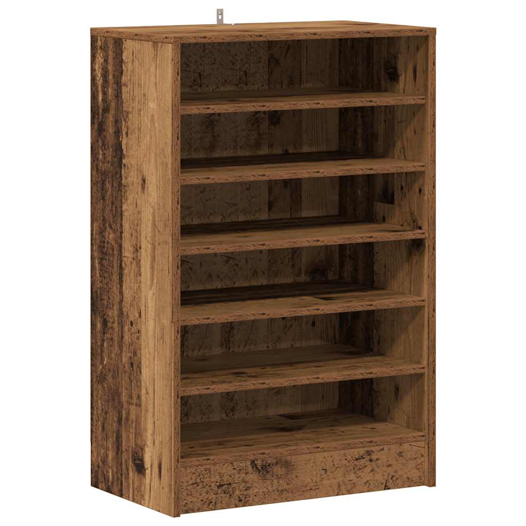 Ormarić za cipele boja staro drvo 60x35x92 cm konstruirano drvo