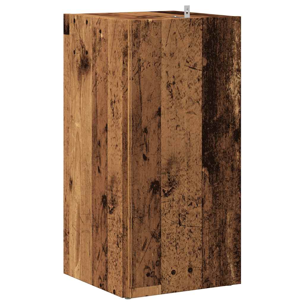 Kutni ormarić staro drvo 33x33x67 cm konstruirano drvo