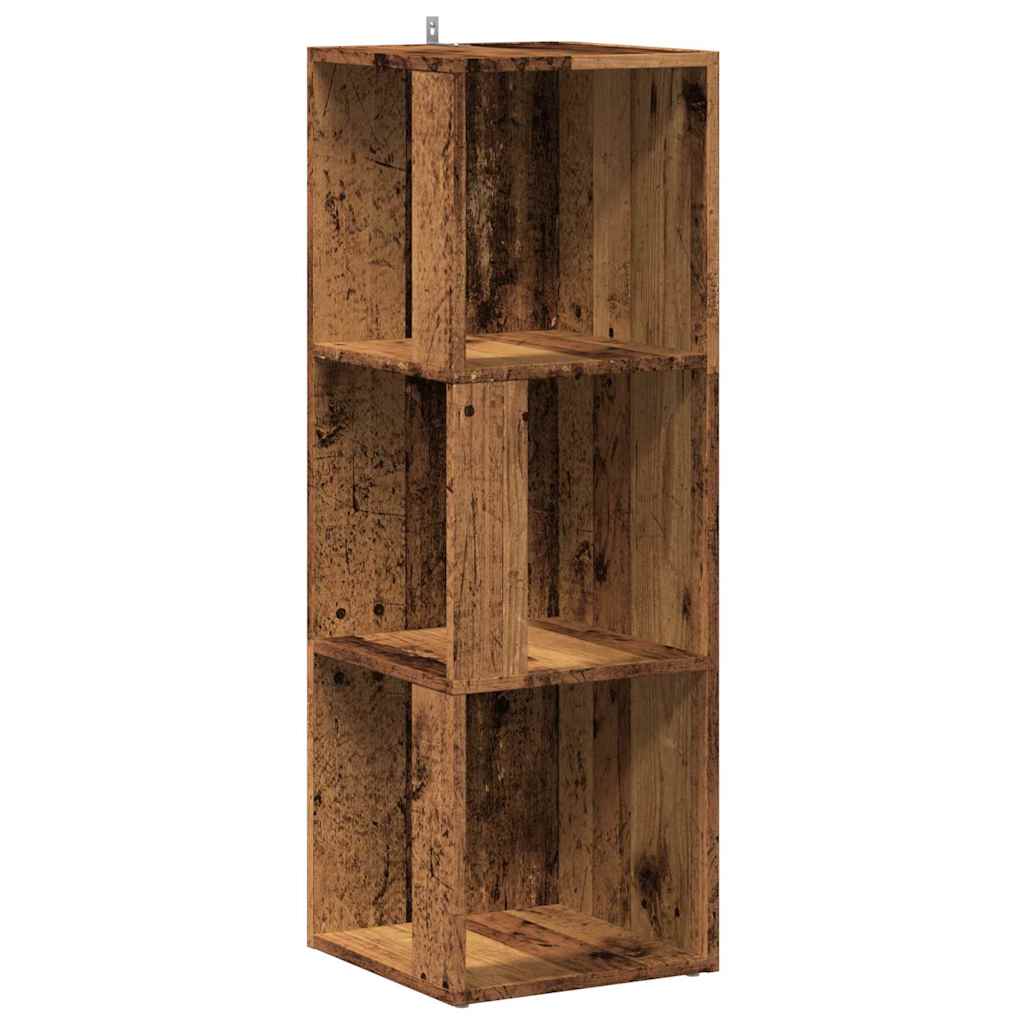 Kutni ormar staro drvo 33x33x100 cm konstruirano drvo