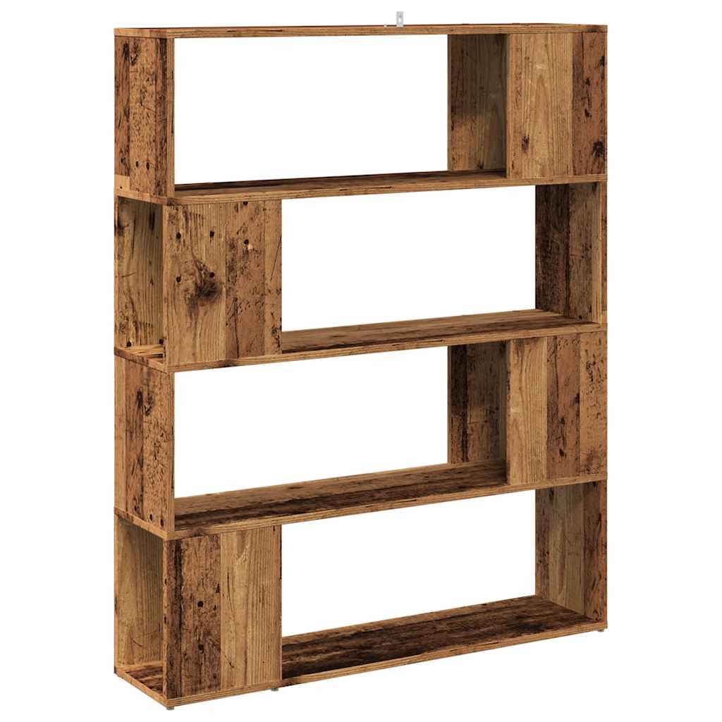Ormarić za knjige/Sobna pregrada staro drvo 100x24x124,5 cm