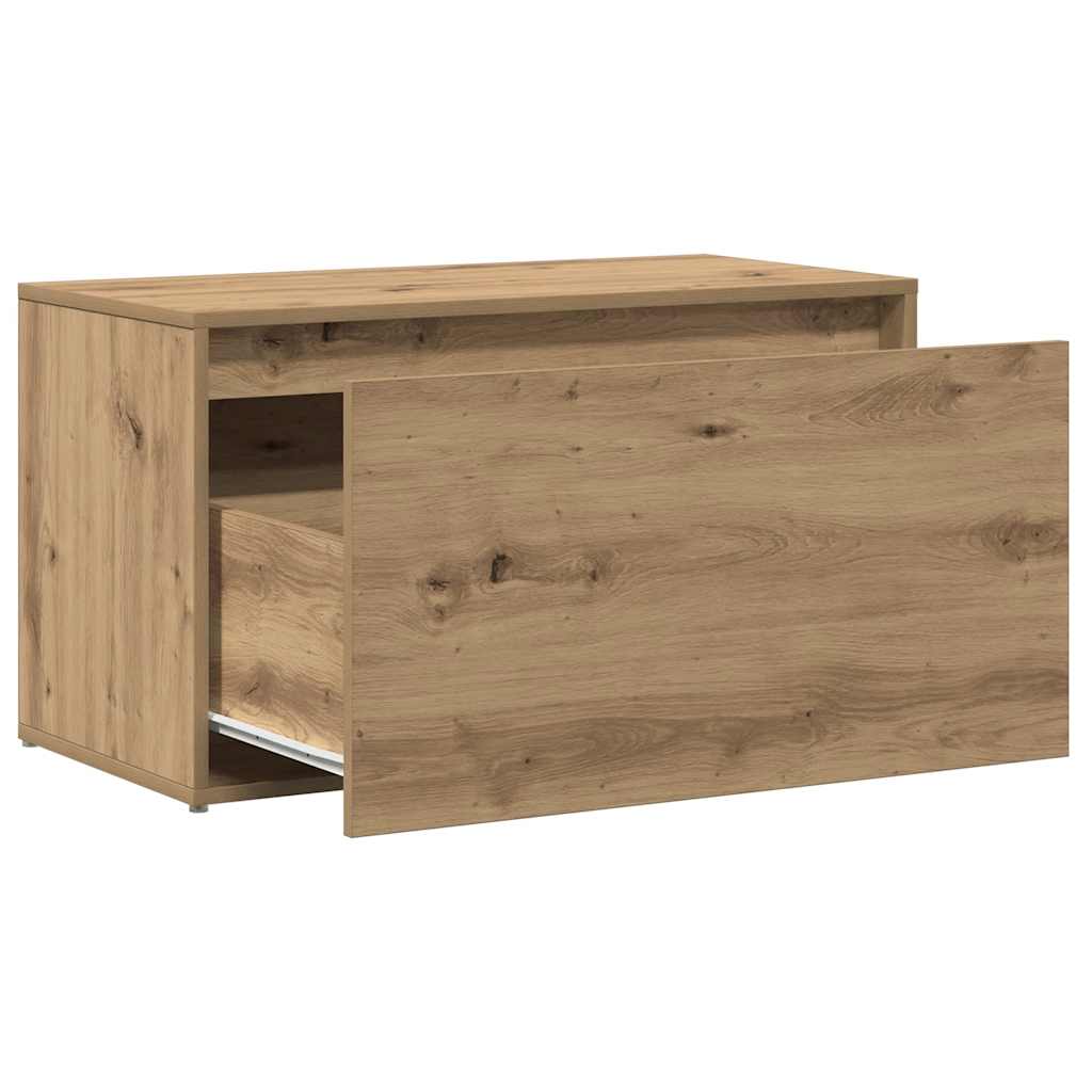 Klupa za dvoranu 80x40x45 cm Artisan hrast izrađen od drveta