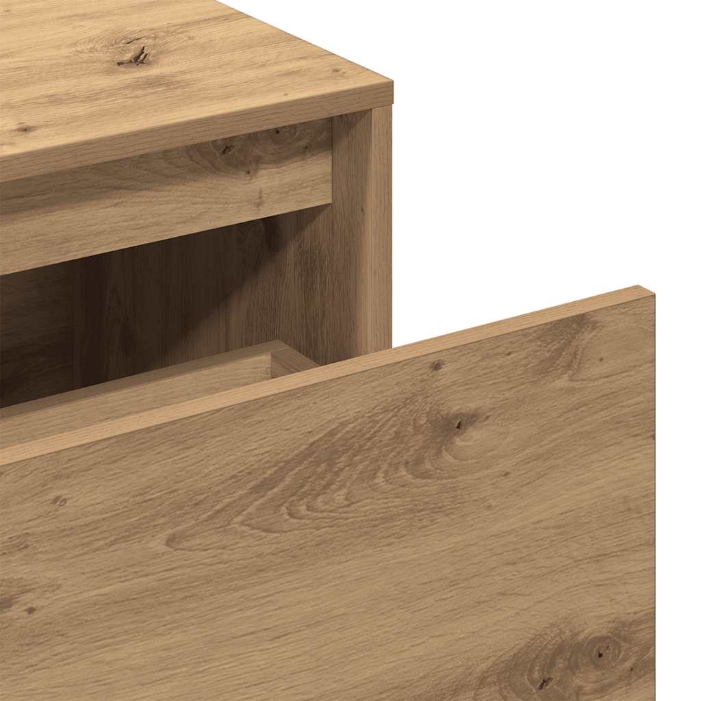 Klupa za dvoranu 80x40x45 cm Artisan hrast izrađen od drveta