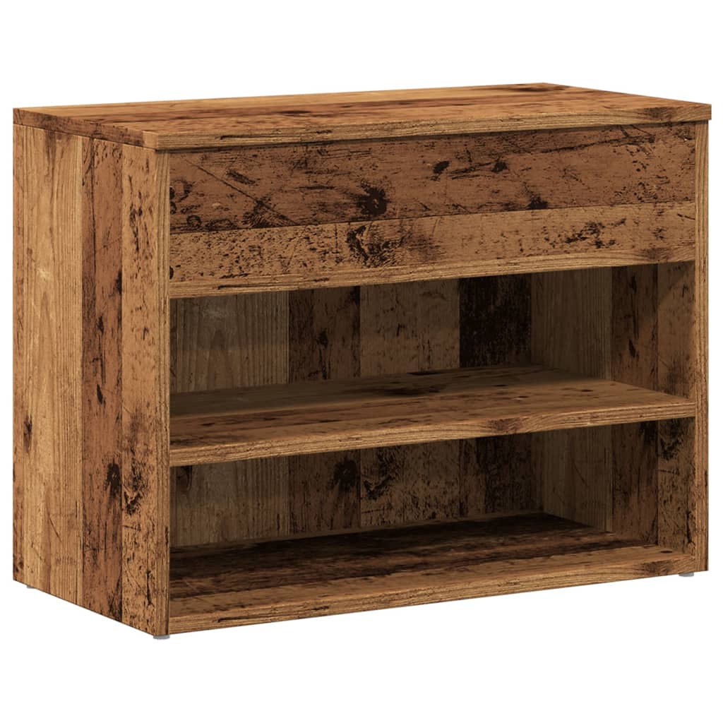 Klupa za cipele staro drvo 60x30x45 cm izrađeno drvo