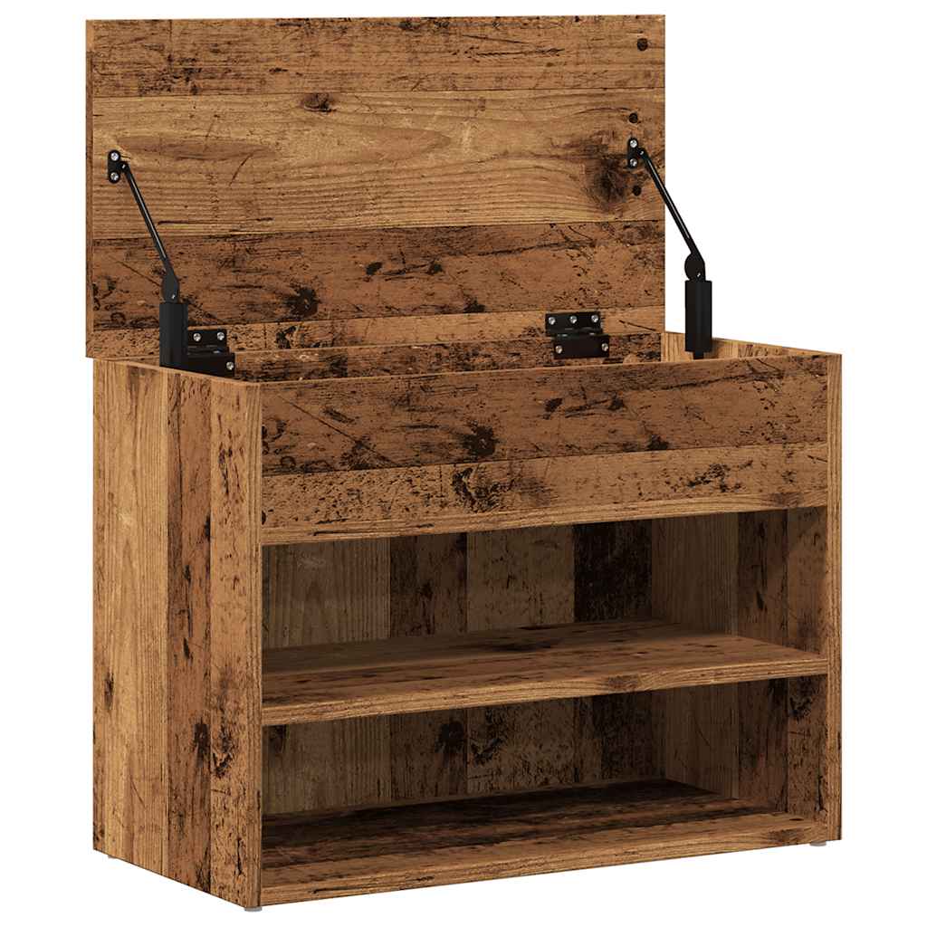 Klupa za cipele staro drvo 60x30x45 cm izrađeno drvo