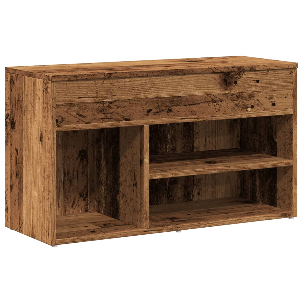 Klupa za cipele staro drvo 80x30x45 cm izrađeno drvo