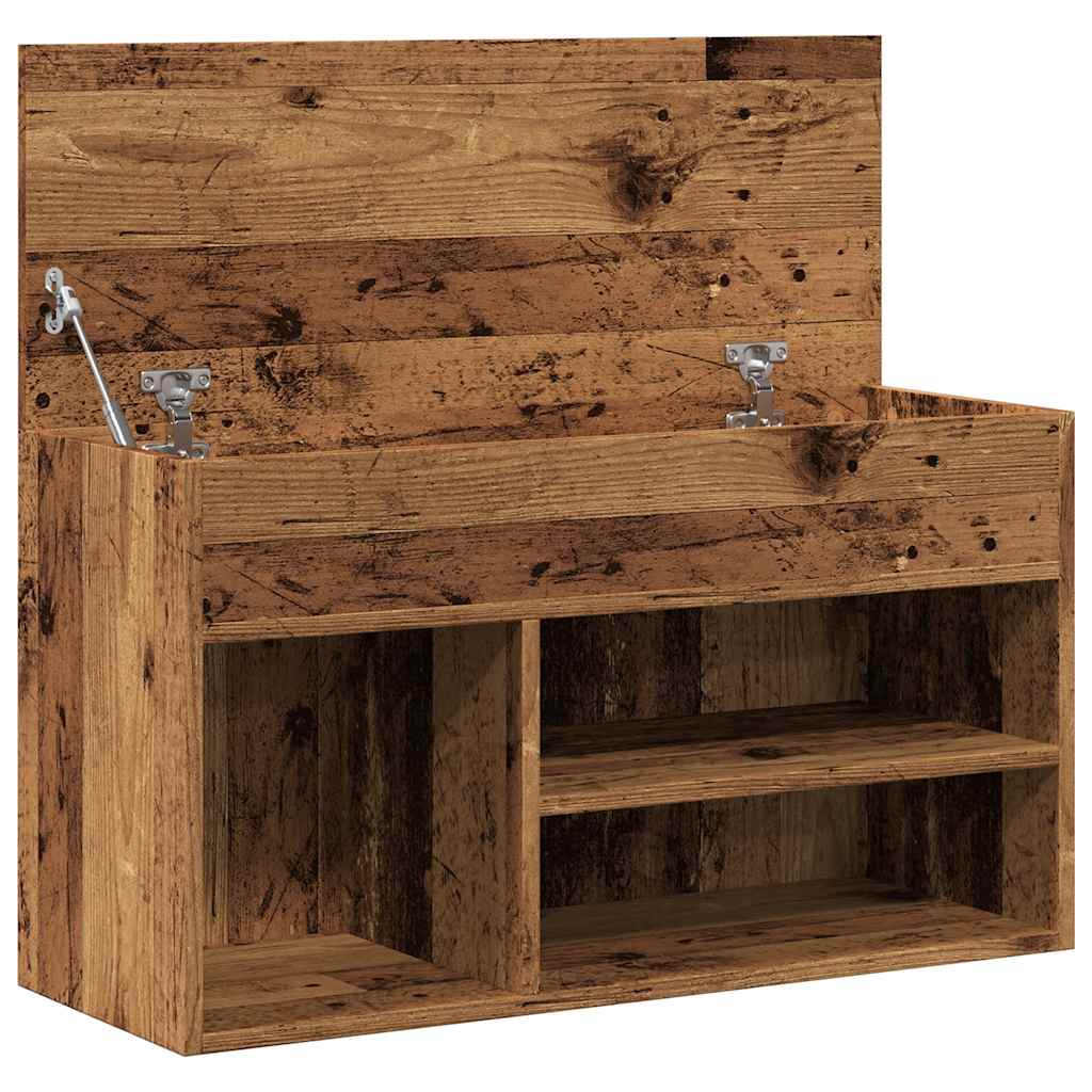 Klupa za cipele staro drvo 80x30x45 cm izrađeno drvo