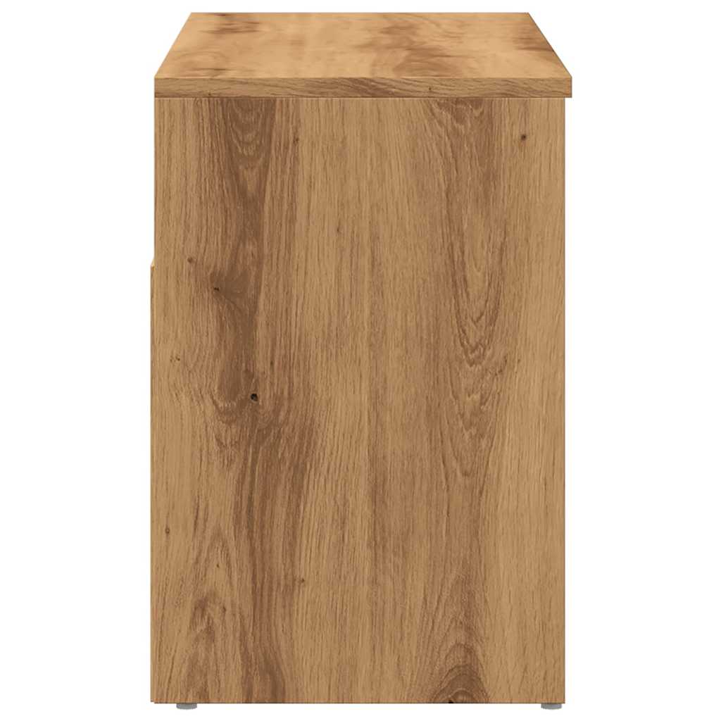 Klupa za cipele obrtnički hrast 80x30x45 cm izrađeno drvo