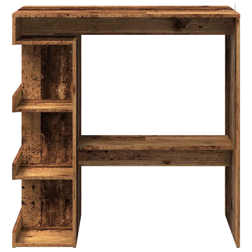 Barski stol sa policom za odlaganje Staro drvo 100x48x101,5 cm