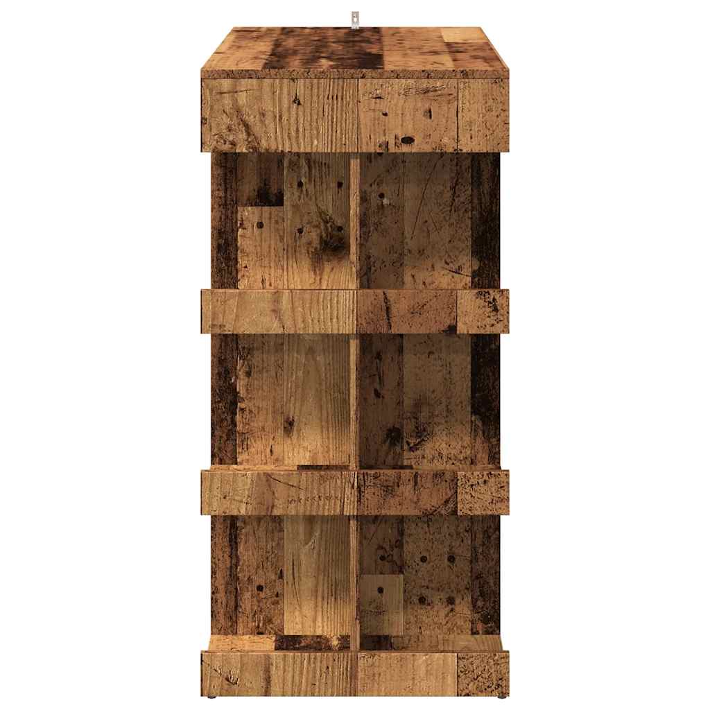 Barski stol sa policom za odlaganje Staro drvo 100x48x101,5 cm