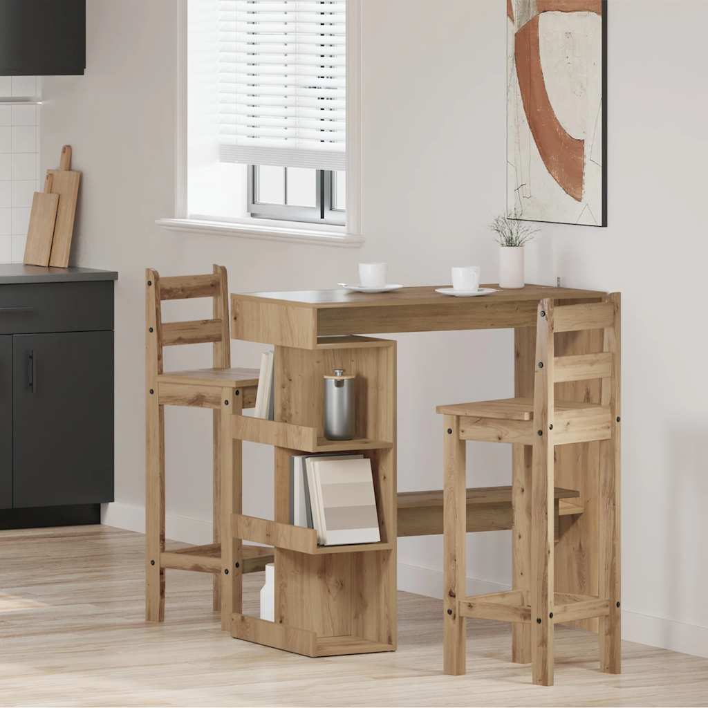 Barski stol sa stalkom boja hrasta artisan 100 x 50 x 101,5 cm