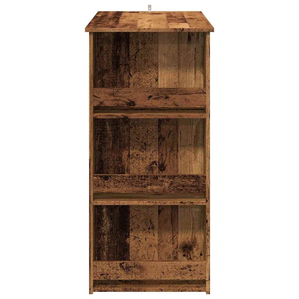 Barski stol sa policom za odlaganje Staro drvo 102x50x103,5 cm