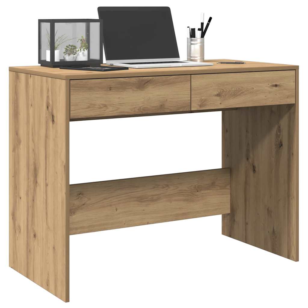 Radni stol boja hrasta artisan 101x50x76,5 cm konstruirano drvo