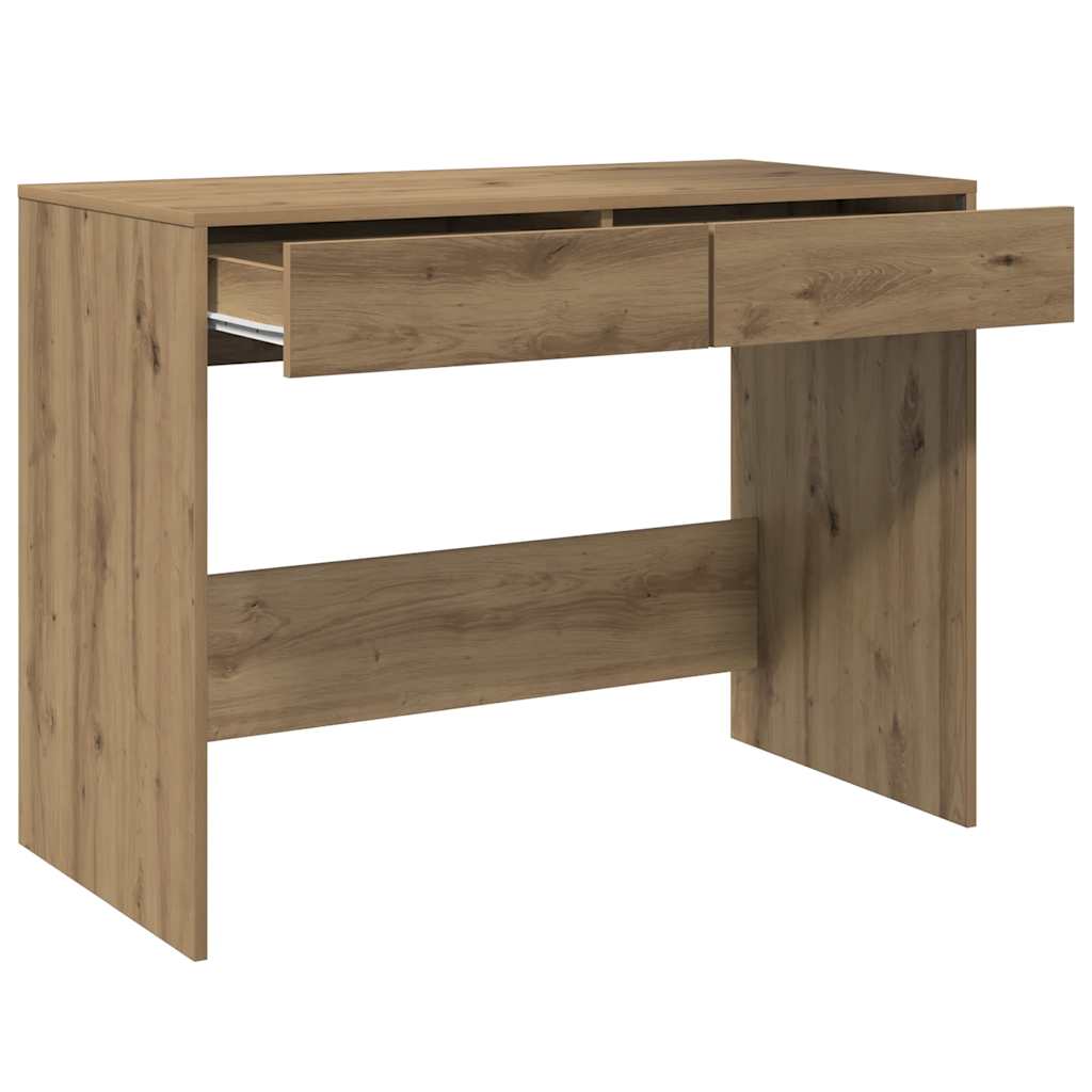 Radni stol boja hrasta artisan 101x50x76,5 cm konstruirano drvo
