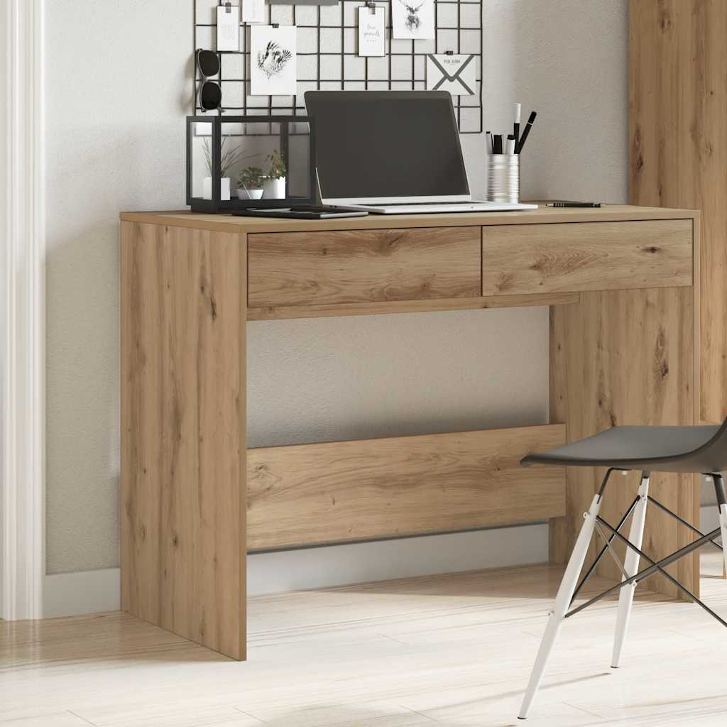 Radni stol boja hrasta artisan 101x50x76,5 cm konstruirano drvo