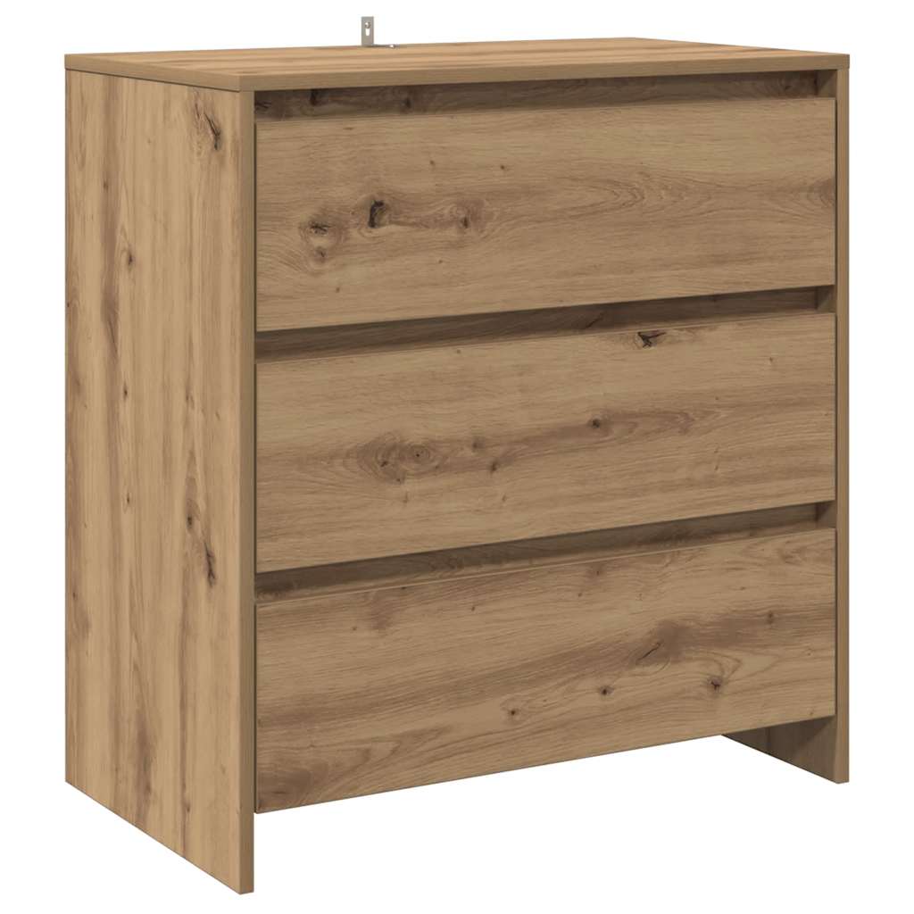 Komoda boja hrasta artisan 70 x 41 x 75 cm konstruirano drvo