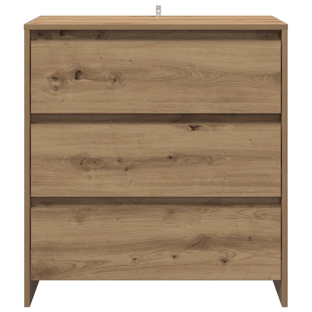 Komoda boja hrasta artisan 70 x 41 x 75 cm konstruirano drvo
