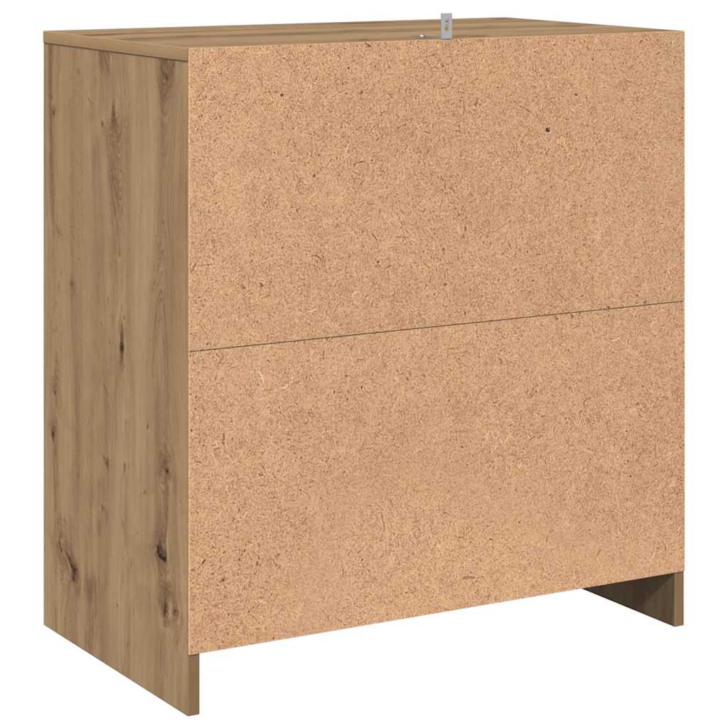 Komoda boja hrasta artisan 70 x 41 x 75 cm konstruirano drvo