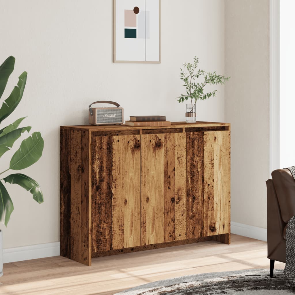 Komoda boja starog drva 102 x 33 x 75 cm od konstruiranog drva