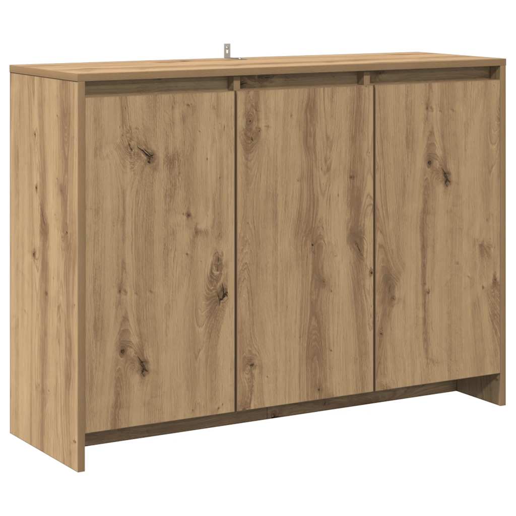 Komoda boja hrasta artisan 102 x 33 x 75 cm konstruirano drvo