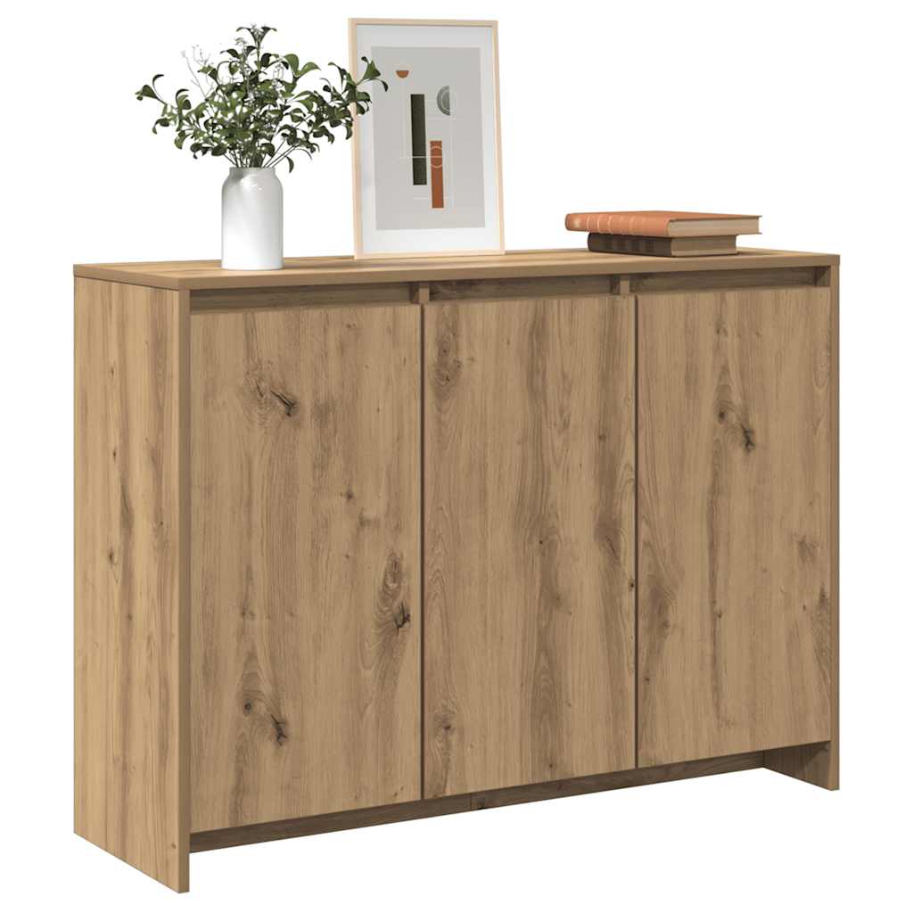 Komoda boja hrasta artisan 102 x 33 x 75 cm konstruirano drvo